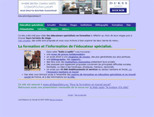 Tablet Screenshot of educationspecialisee.fr